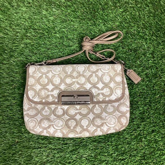 Coach Poppy Kristin Logo Small Shoulder Bag & Card Wallet - Picture 5 of 16